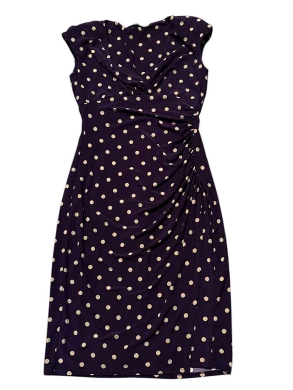 Lauren Ralph Lauren purple polka dot sheath dress 2